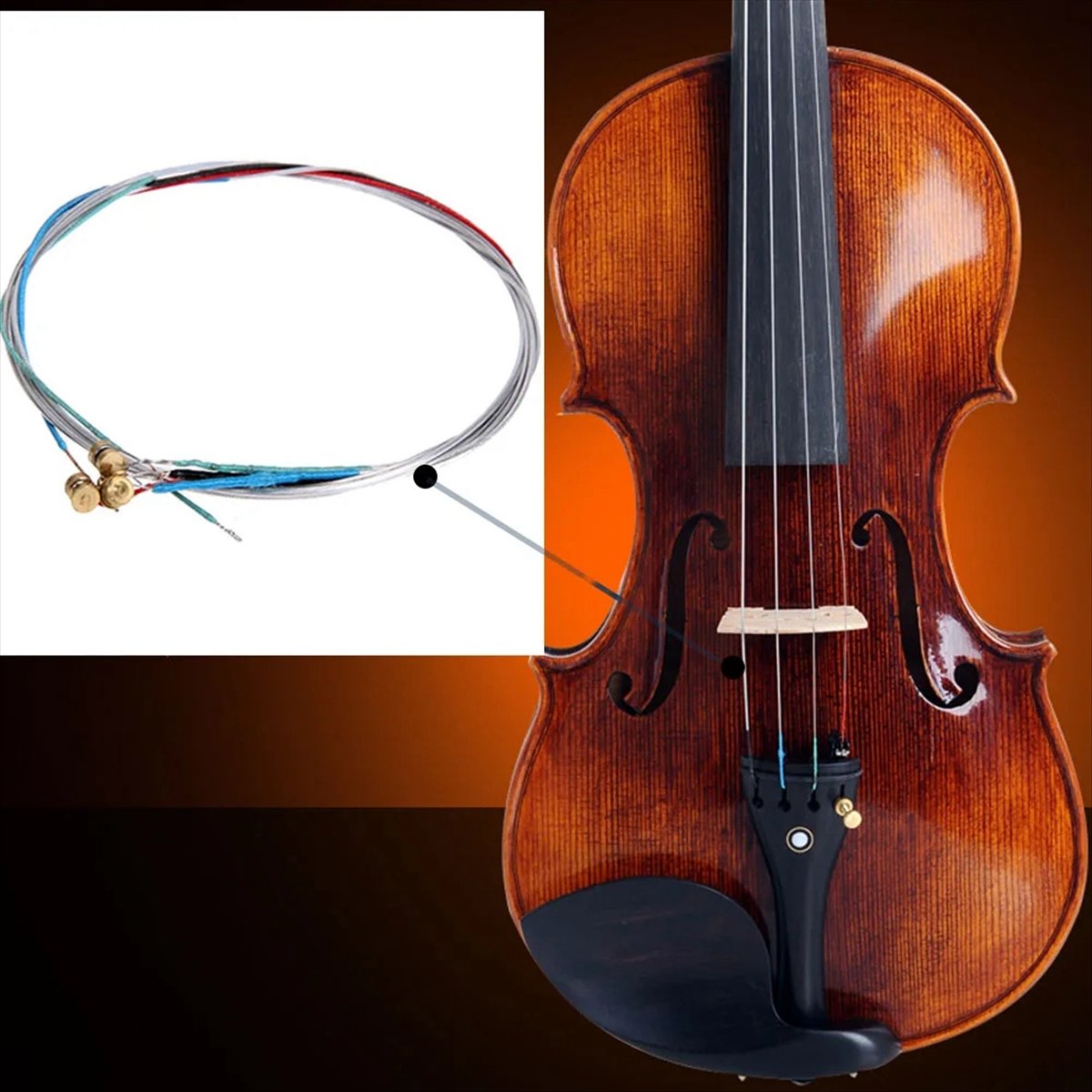 Musical Instrument Violin - ABPF Violinsaiten 4/4 Professioneller Komplettsatz Violinsaiten