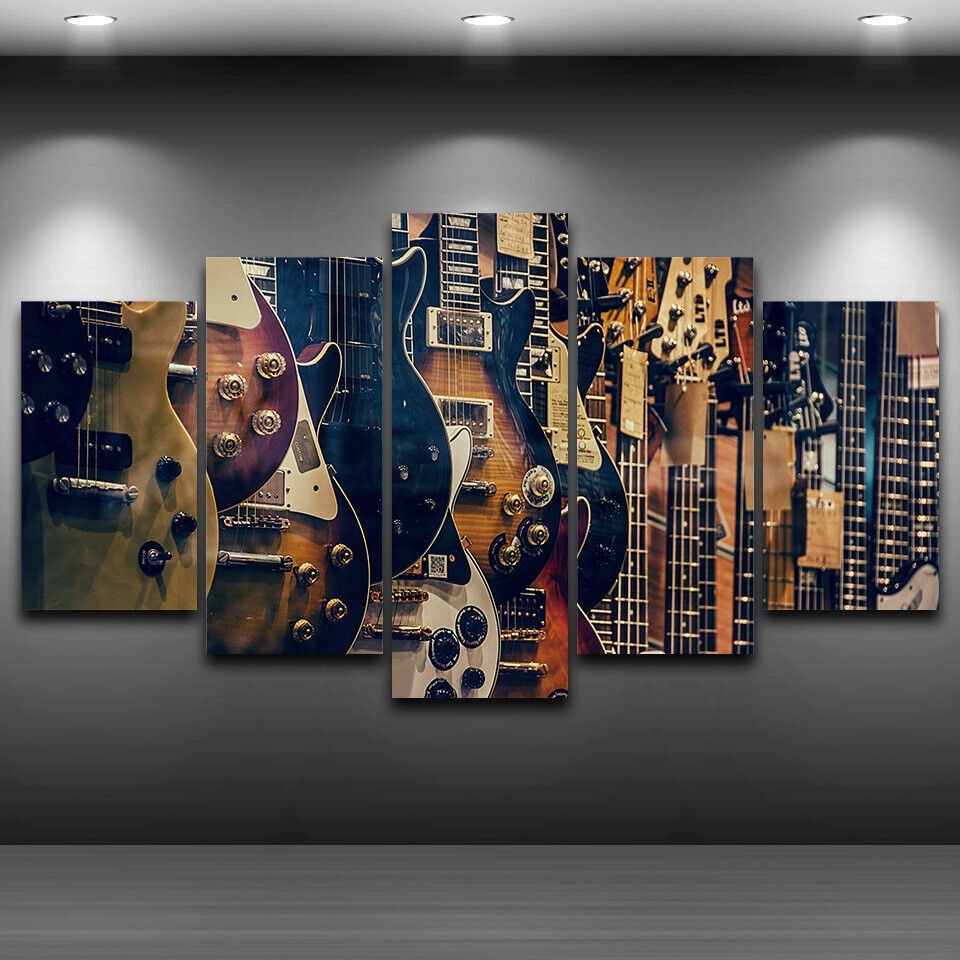 Musical Instrument Of Africa - Kein Rahmen auf Leinwand, 5 Stück,