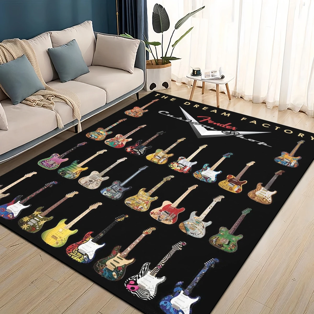 Musical Instruments Online - 3D Retro Fender Logo Gitarreninstrumente Musik