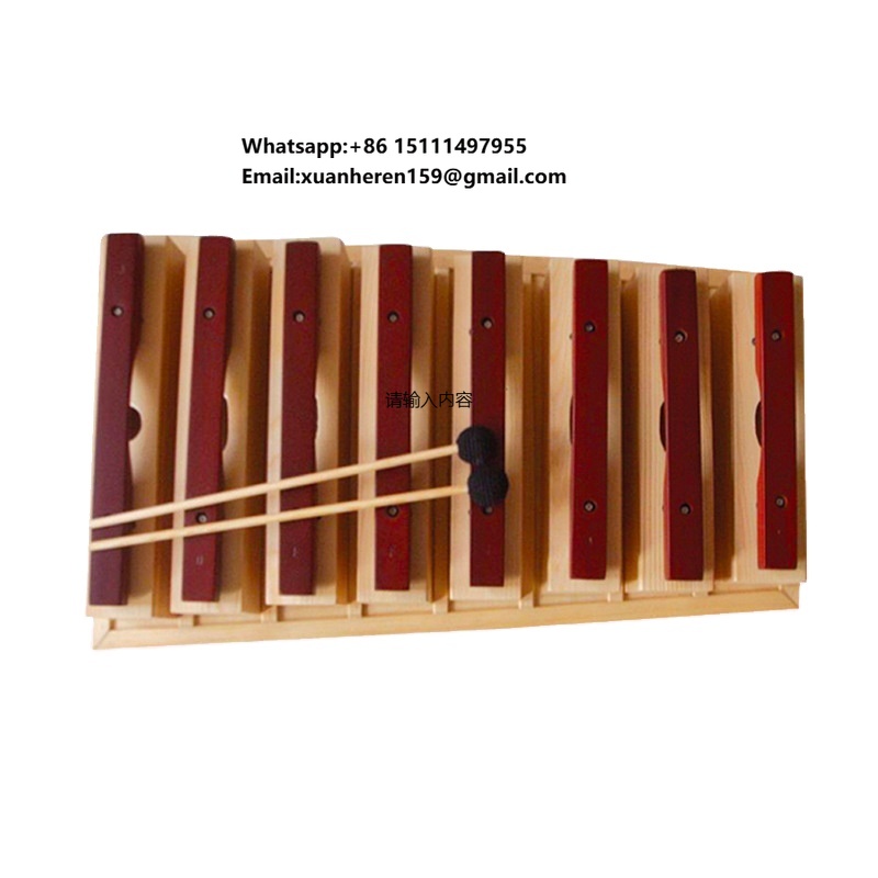 Musical Instrument Bassoon - Achttoniger Redwood-Klangblock Kinder-Perkussions-Fagott für Schulen Orff