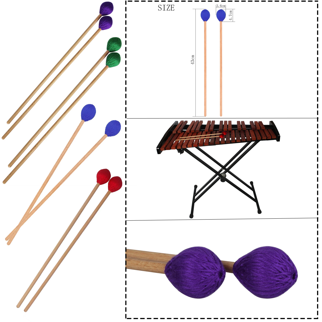 Professionelle Marimba Schläge – Musical Instrument Glockenspiel Bewertung und Preis